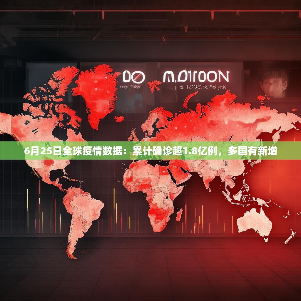 6月25日全球疫情数据：累计确诊超1.8亿例，多国有新增
