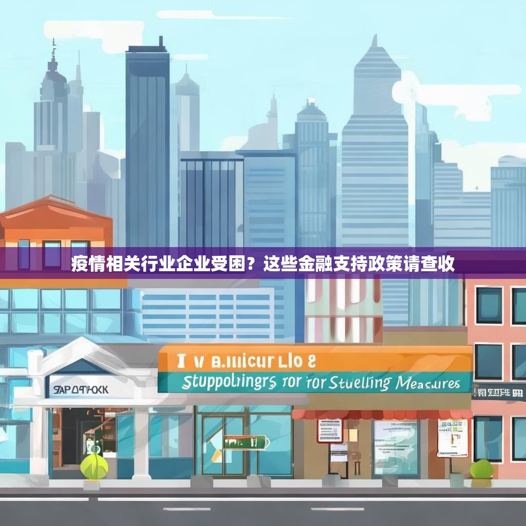疫情相关行业企业受困？这些金融支持政策请查收