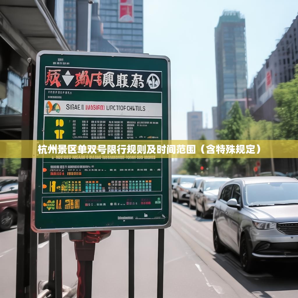 杭州景区单双号限行规则及时间范围（含特殊规定）