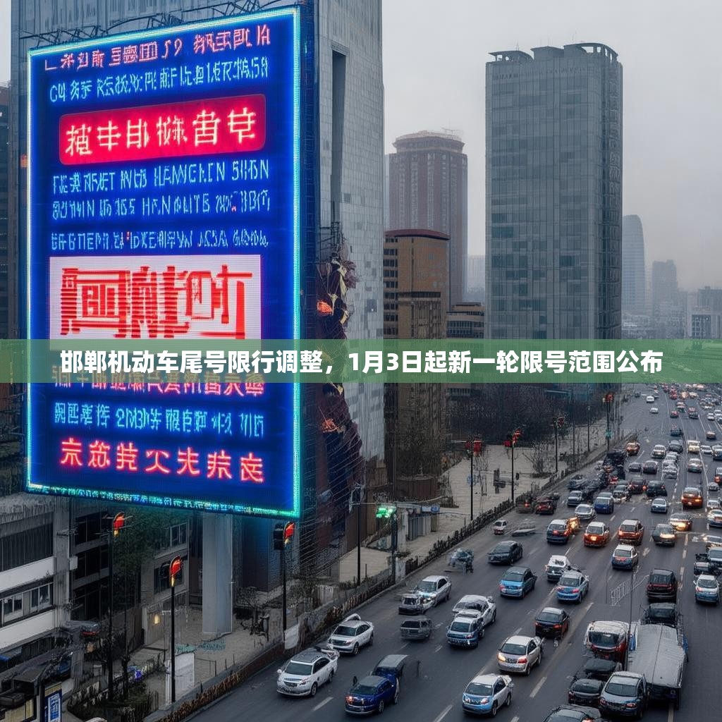 邯郸机动车尾号限行调整，1月3日起新一轮限号范围公布