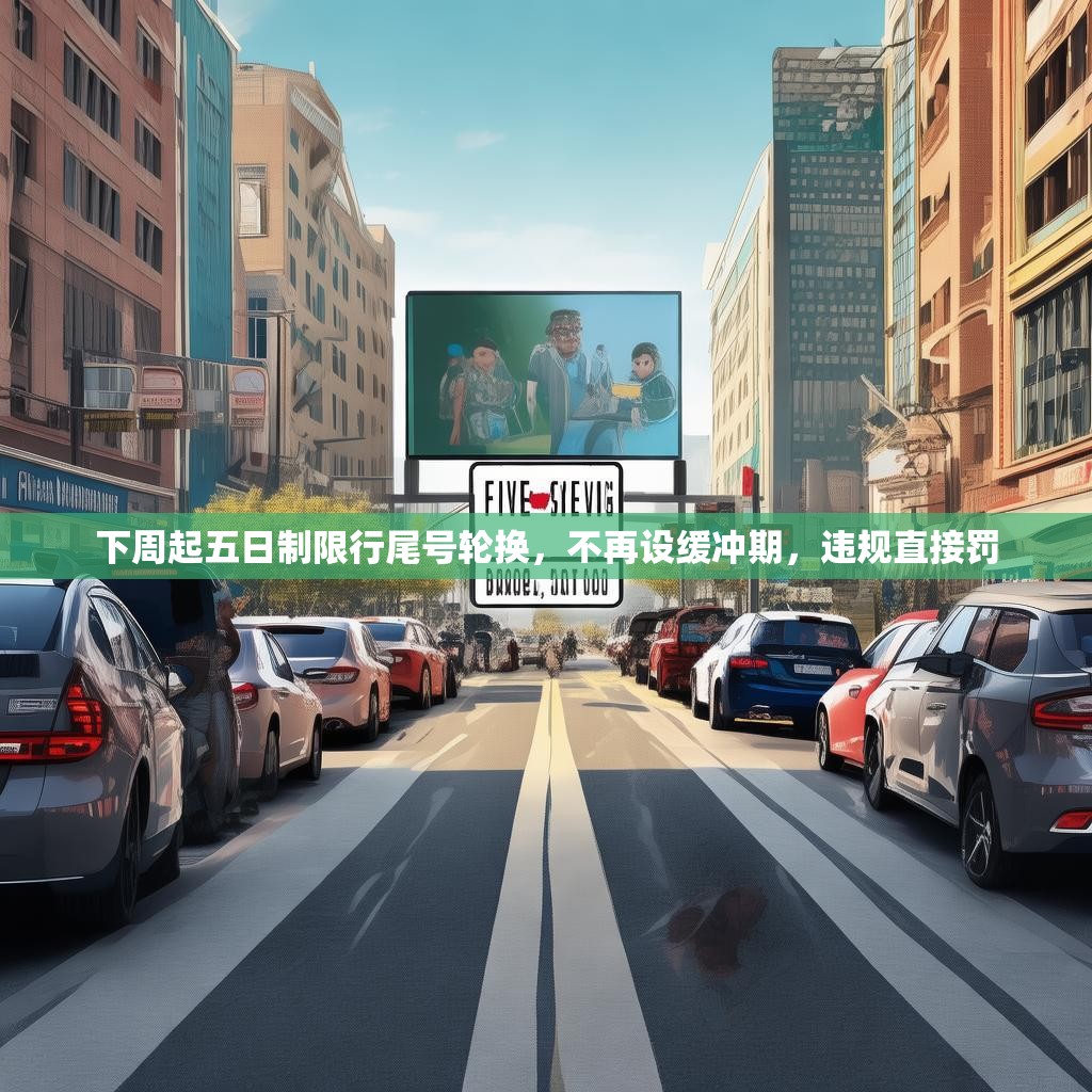下周起五日制限行尾号轮换，不再设缓冲期，违规直接罚