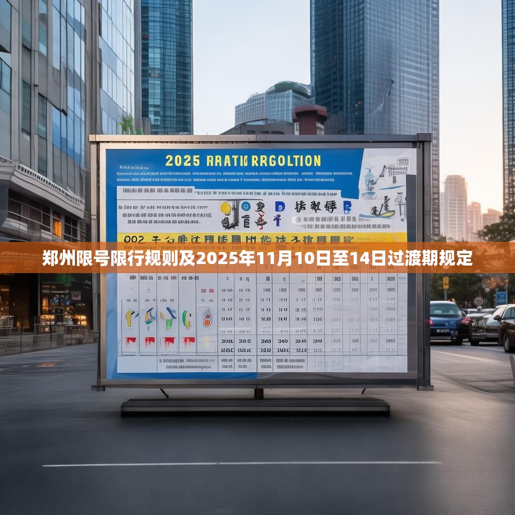 郑州限号限行规则及2025年11月10日至14日过渡期规定
