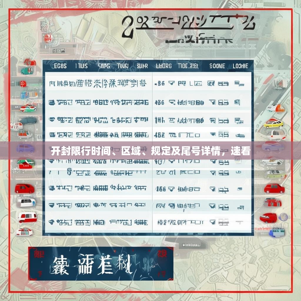 开封限行时间、区域、规定及尾号详情，速看