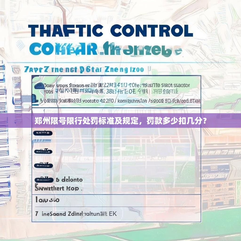 郑州限号限行处罚标准及规定，罚款多少扣几分？