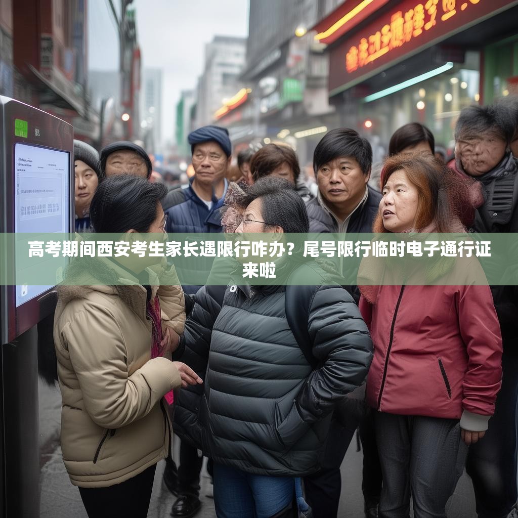 高考期间西安考生家长遇限行咋办？尾号限行临时电子通行证来啦