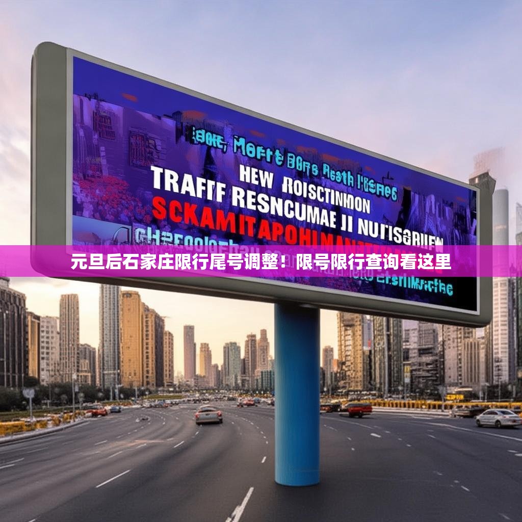 元旦后石家庄限行尾号调整！限号限行查询看这里