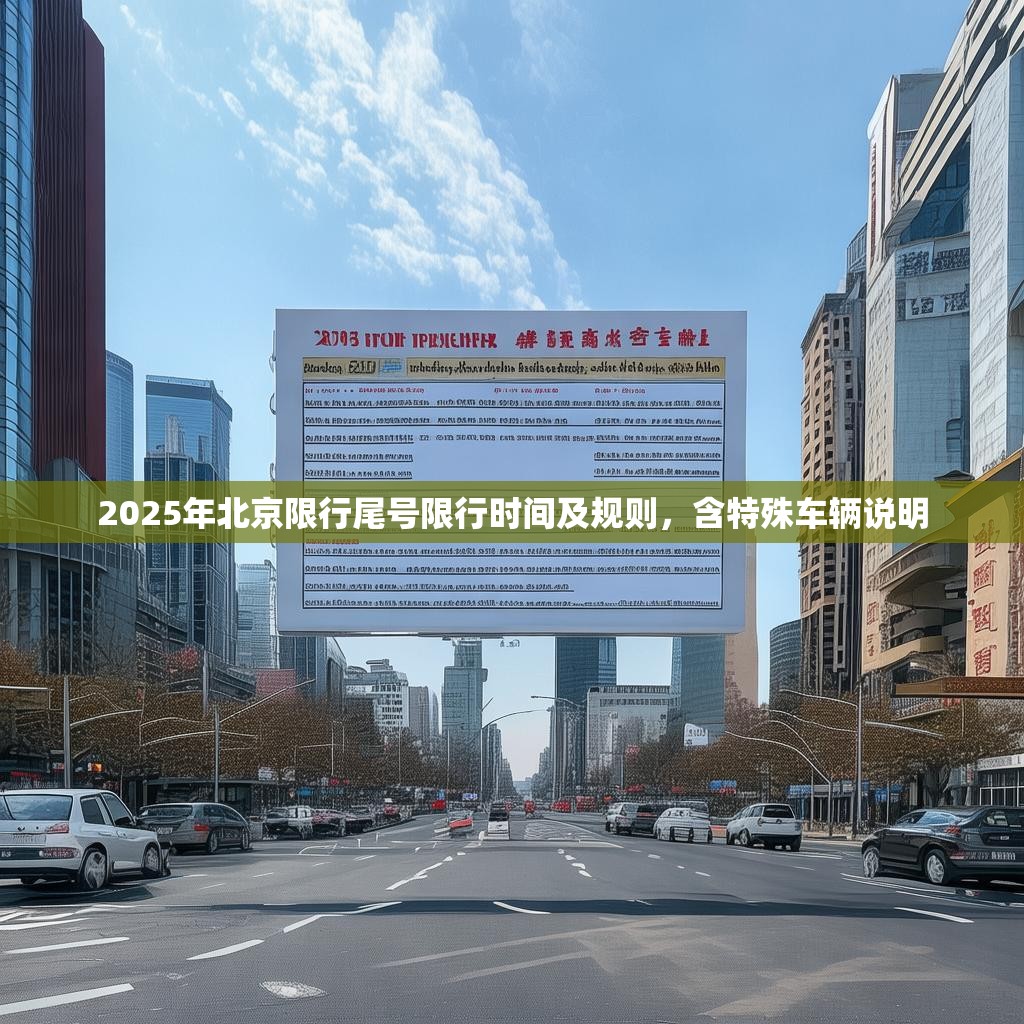 2025年北京限行尾号限行时间及规则，含特殊车辆说明