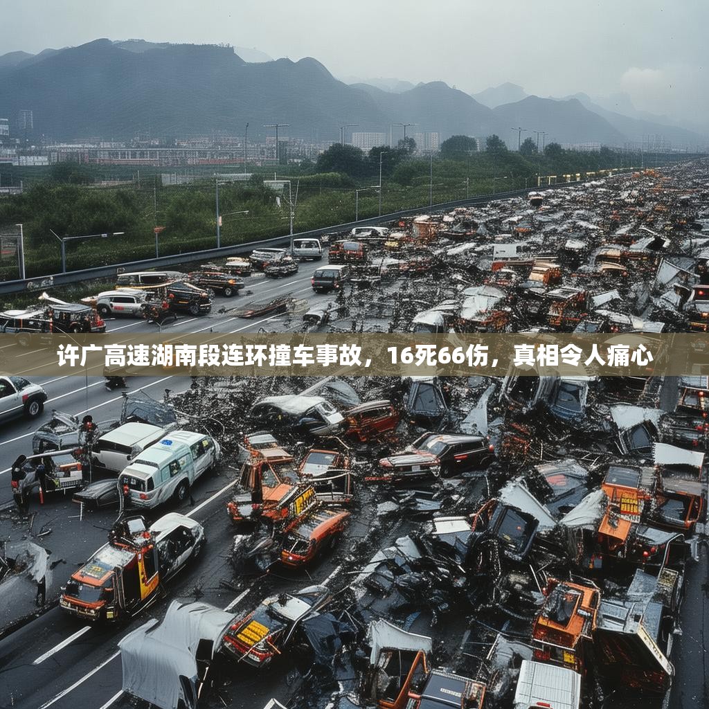 许广高速湖南段连环撞车事故，16死66伤，真相令人痛心