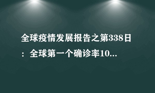 2020年12月25日全球新冠疫情主要进程和特征汇总