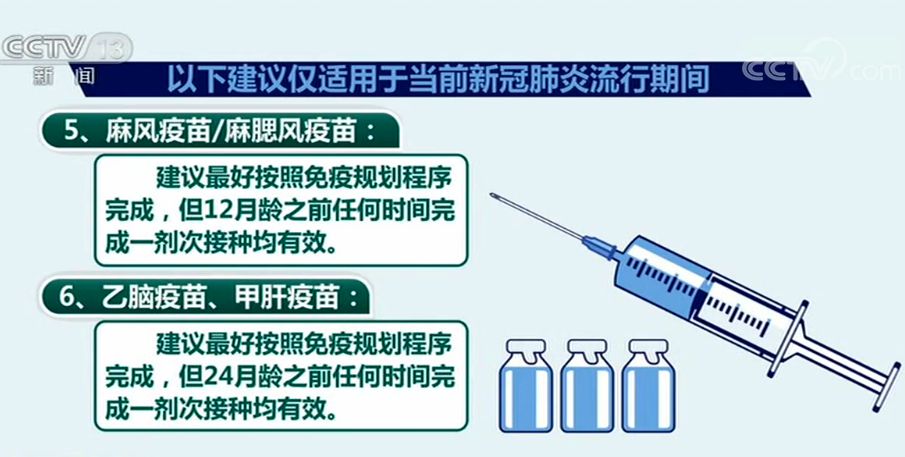 疫情期间儿童疫苗接种可酌情推迟,这些疫苗接种全知道
